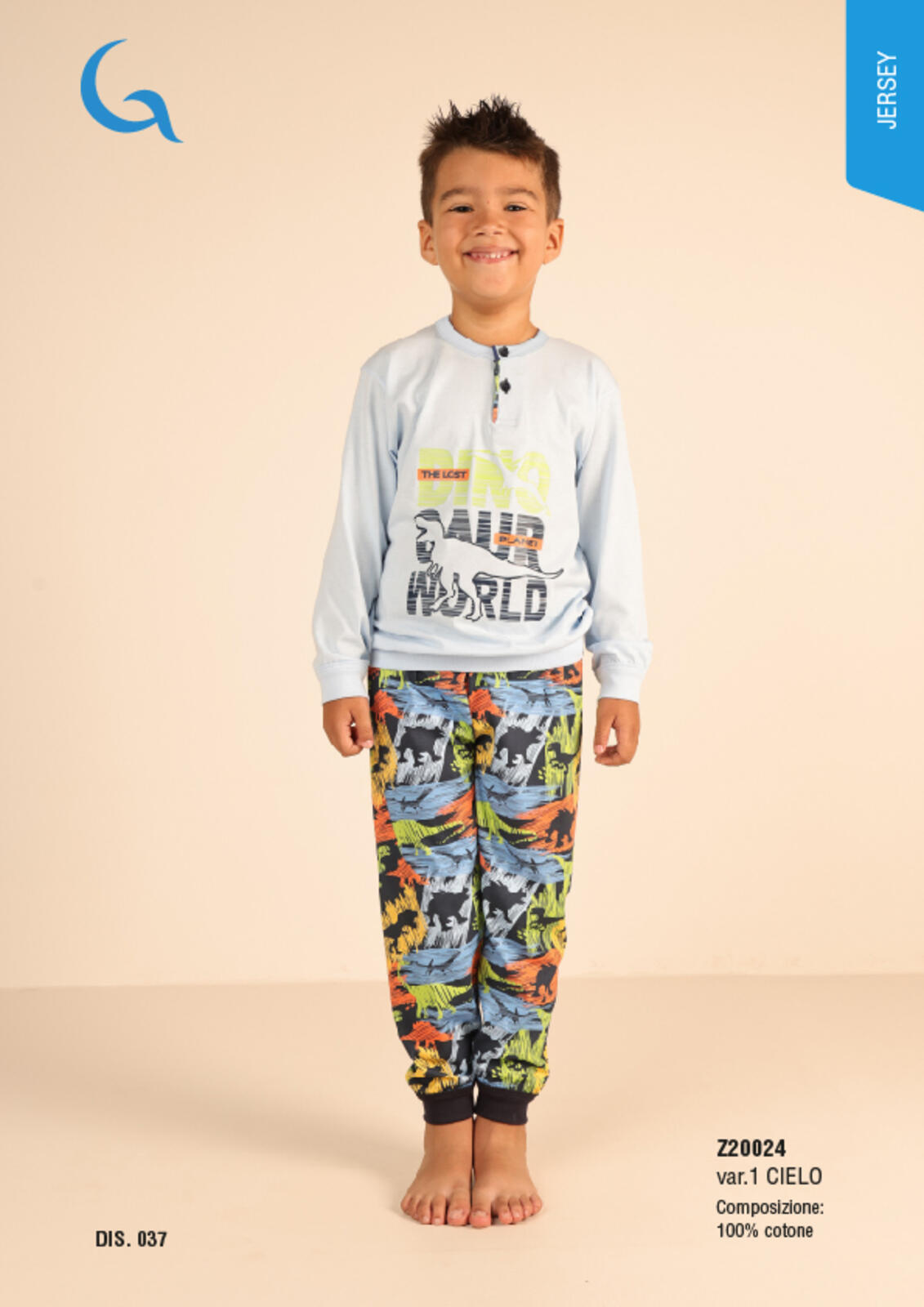 CHILDREN'S PAJAMAS M/L Z20024 Tellini S.r.l. Wholesale Clothing